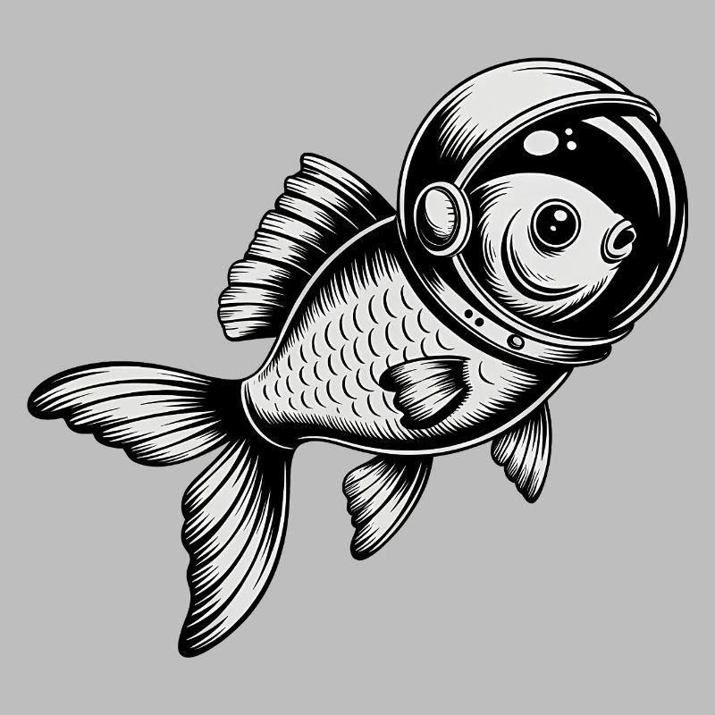 Poisson dans l’espace - Logo Cool Astonomy