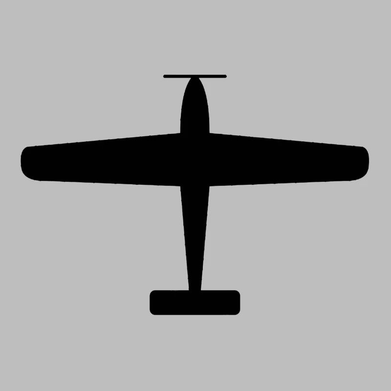 Black Airplane Silhouette