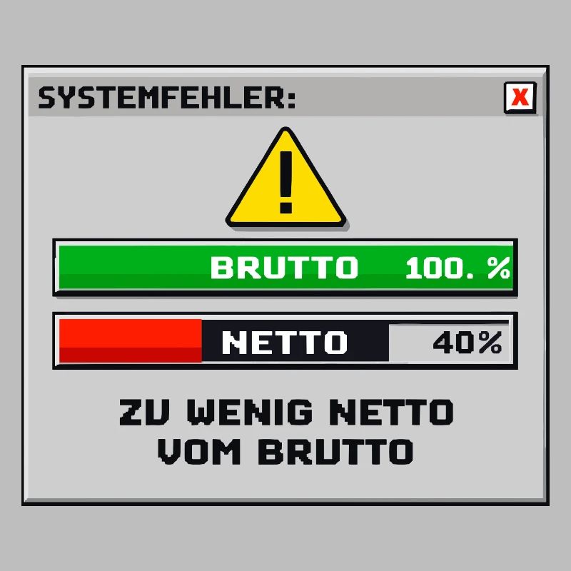 Erreur système trop faible nette de brut