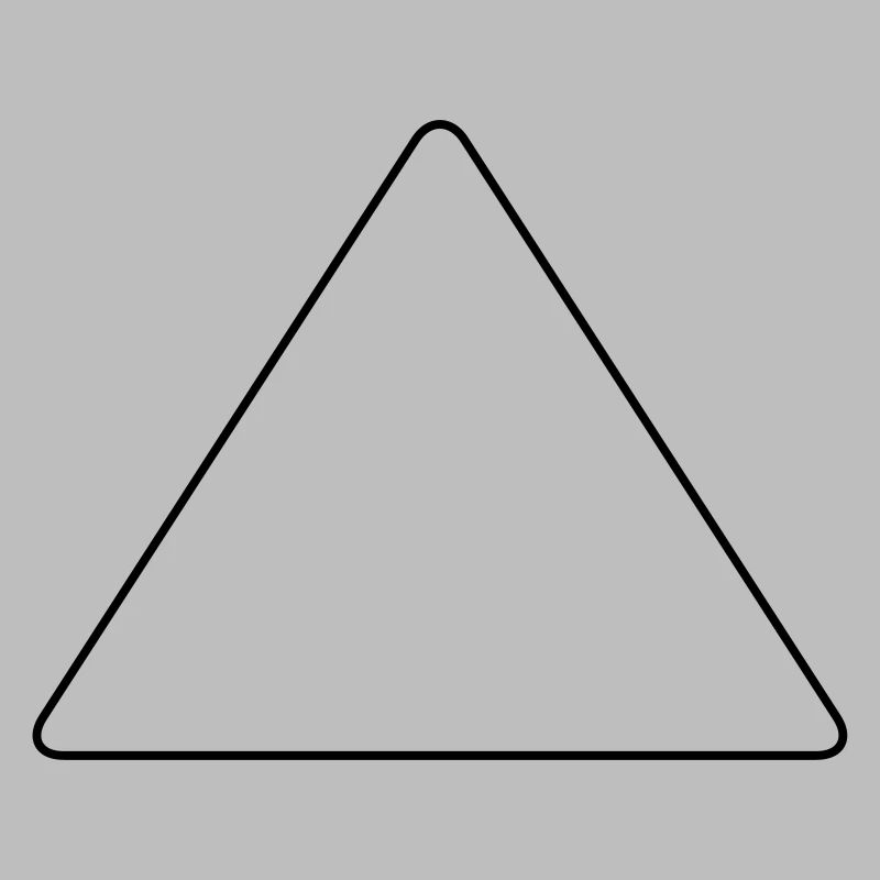 Triangle with rounded corners