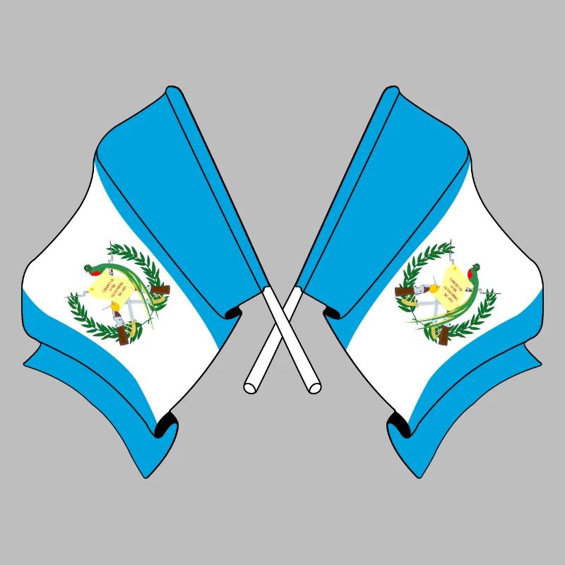 Two flags Guatemala