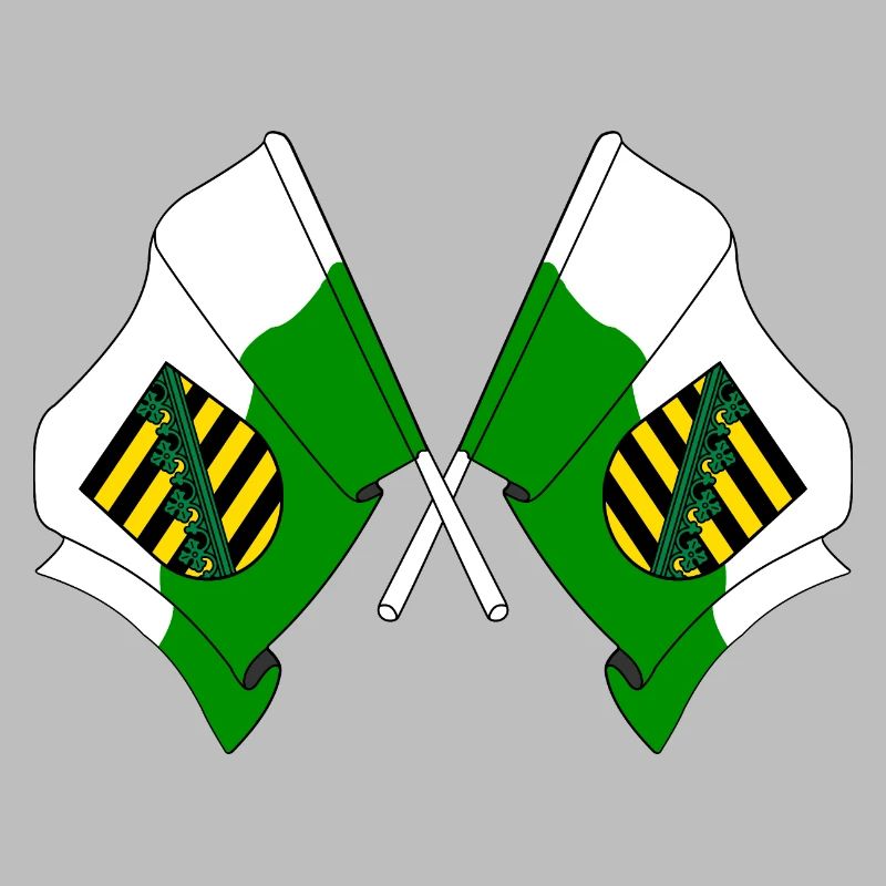 Deux drapeaux de Saxe