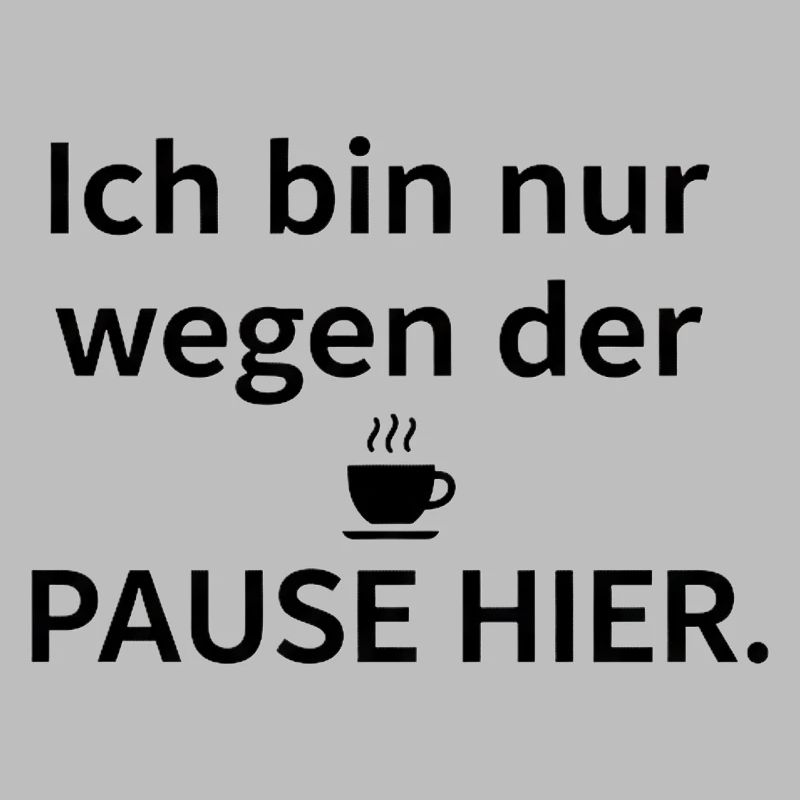 Ich bin nur wegen der Pause hier – Kaffee