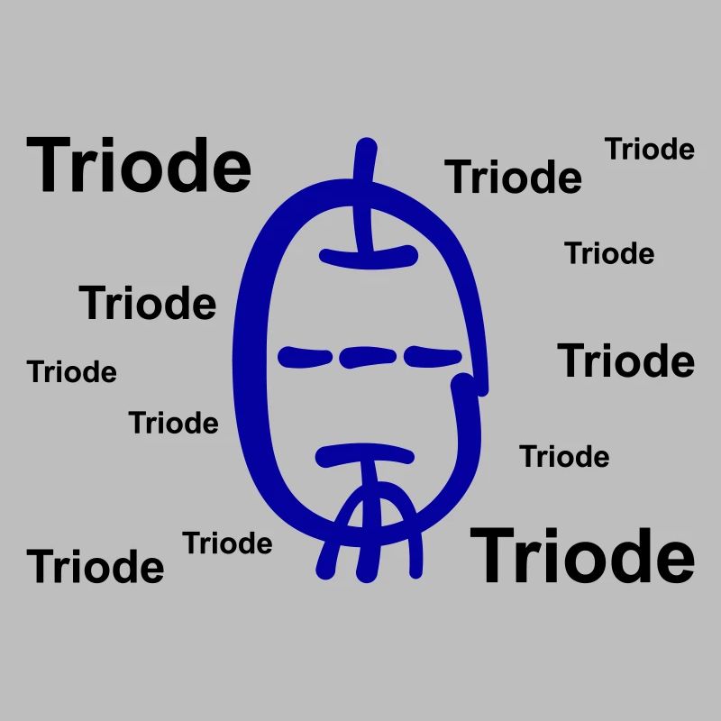 Triode dans le style calligraphie avec texte