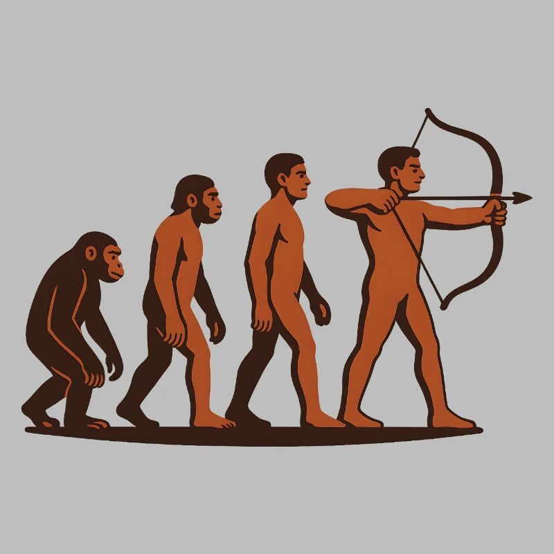 Evolution Bogenschießen Bogen Ziel Bogenschütze