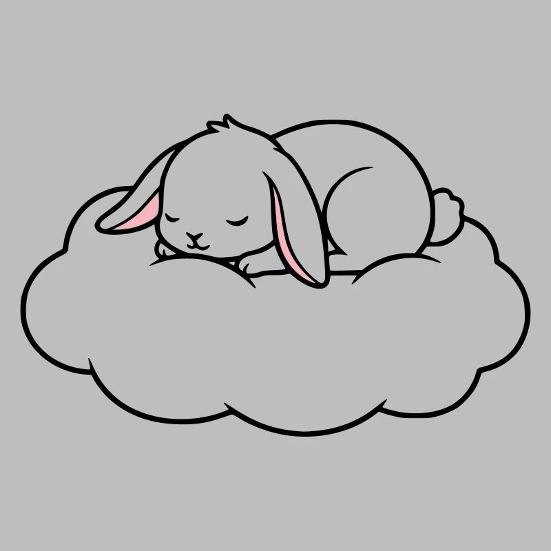 Sleeping Rabbit on Cloud Dream