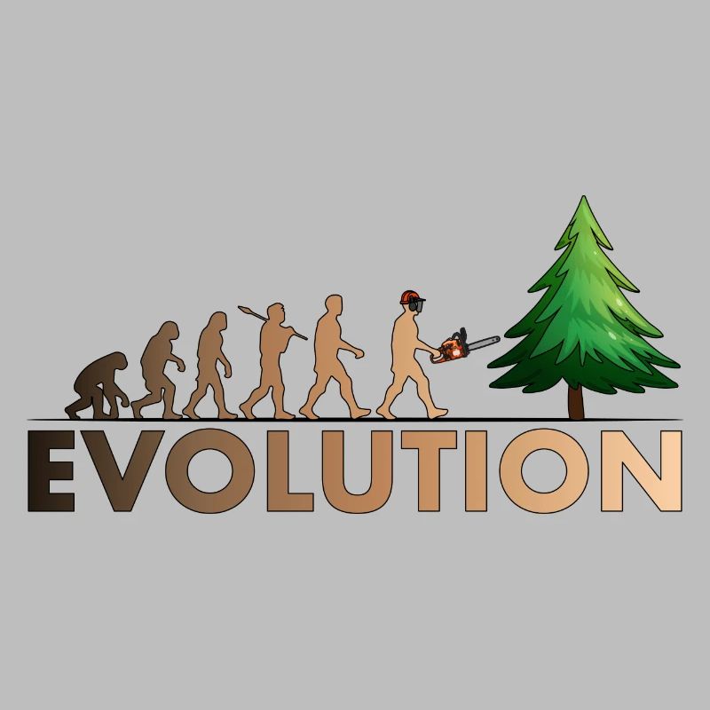 Couleur de l'évolution de la tronçonneuse