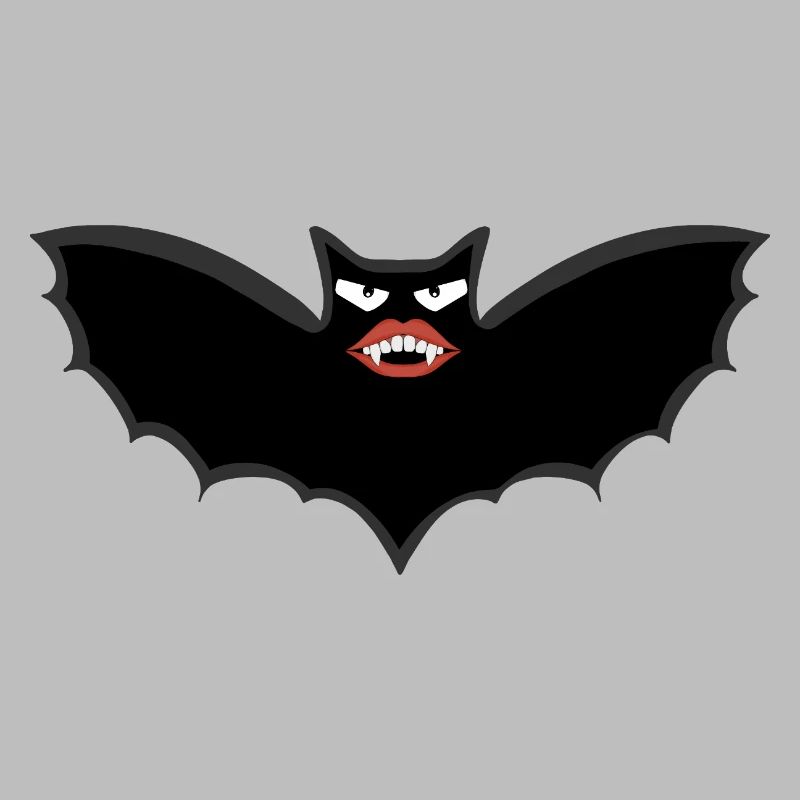 Gothic Vampire bat with huge lips