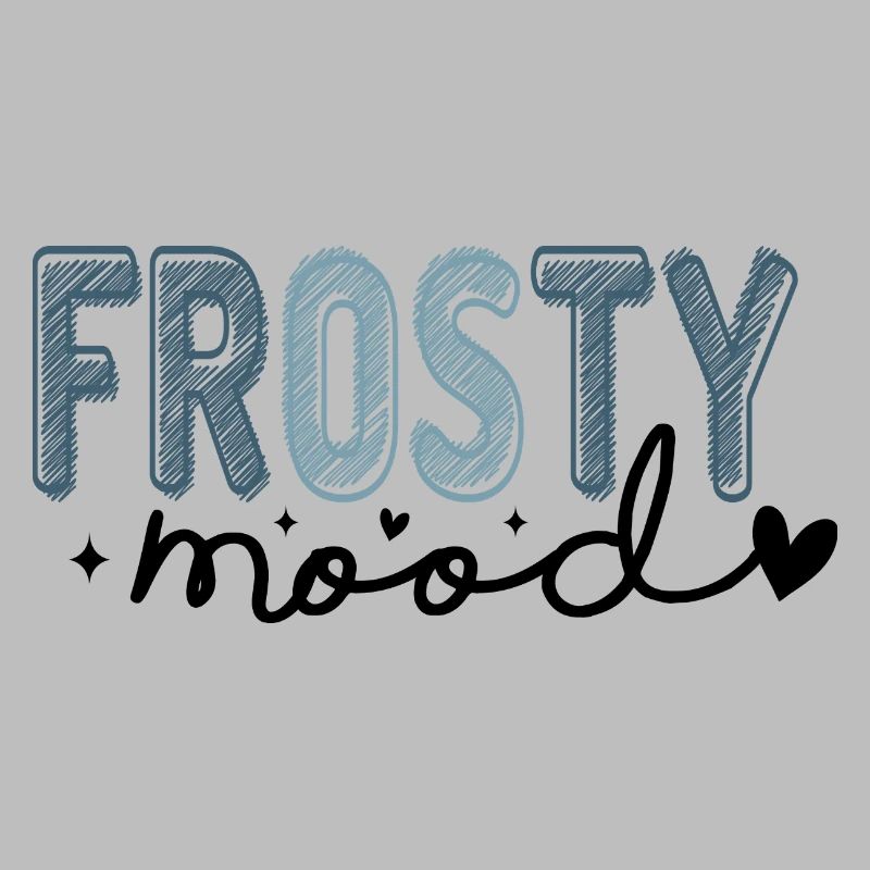 Frostiger Text im eisigen Stil
