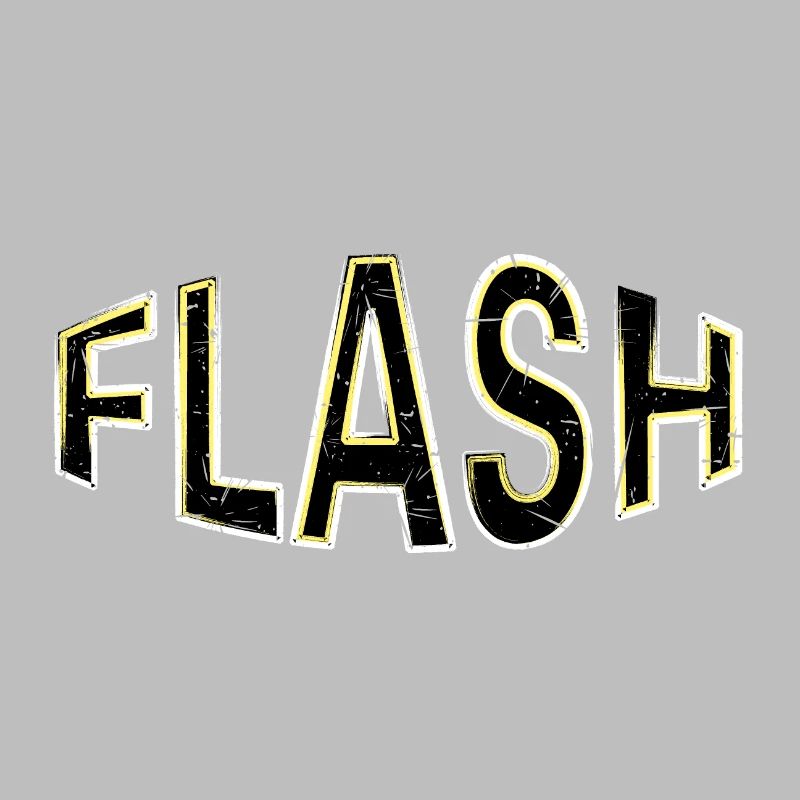 Étiquette FLASH avec flashs