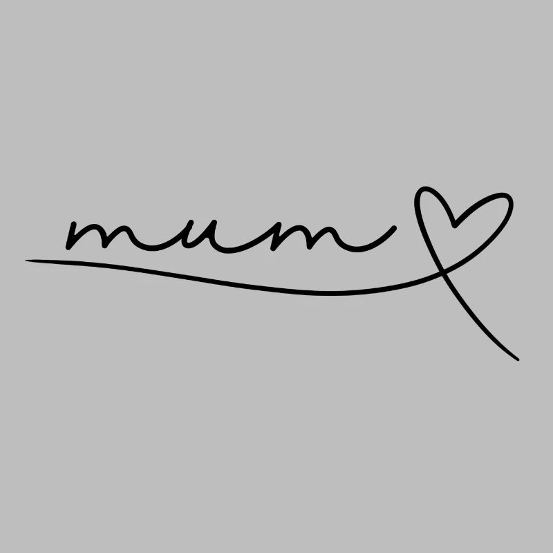 Mum Mom Mama Mutter Geschenk Muttertag, Herz