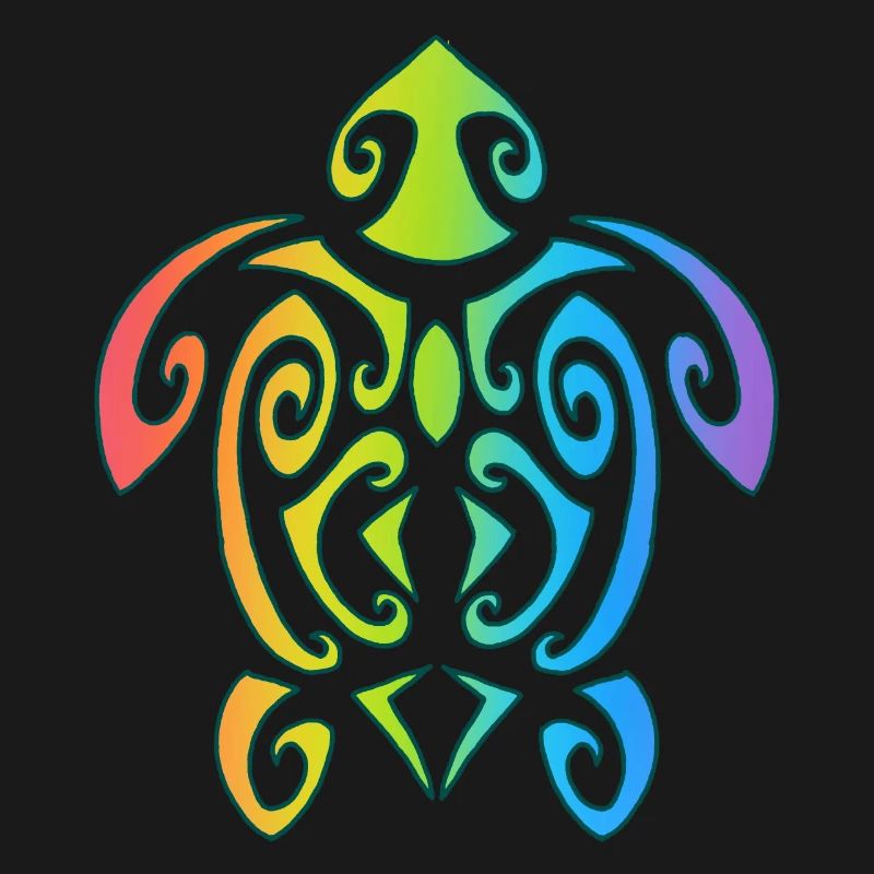 Rainbow Polynesian Turtle