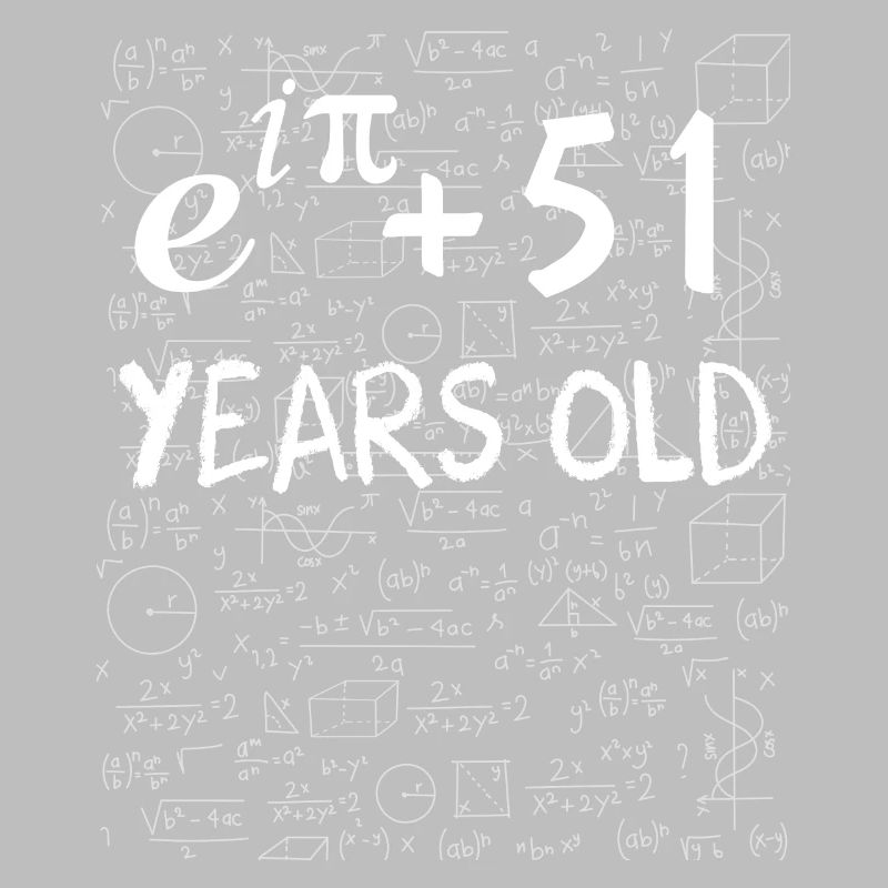 50th birthday 50 years Euler Identity math gift