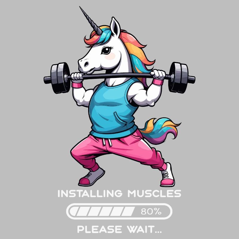 Bodybuilder Einhorn