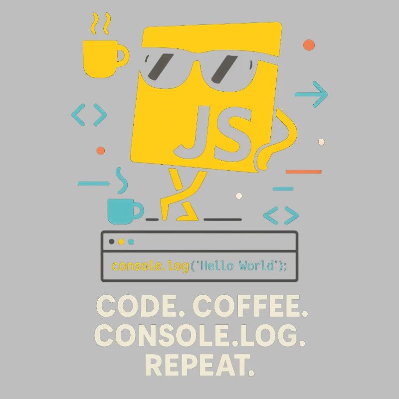 Code Coffee Console.log Repeat JavaScript Programm