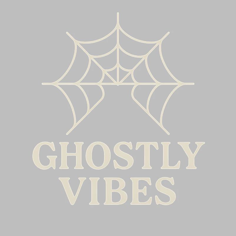 Spider web design with ghostly vibes