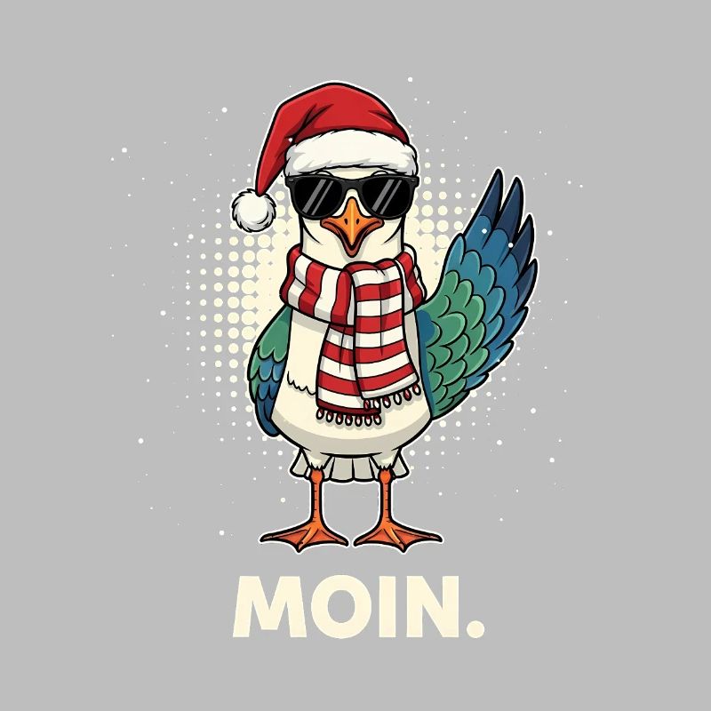 Möwe Weihnachtsmann