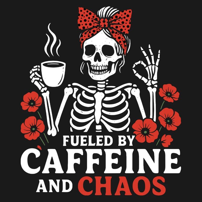 Mutter Koffein Mutter Skelett Kaffee