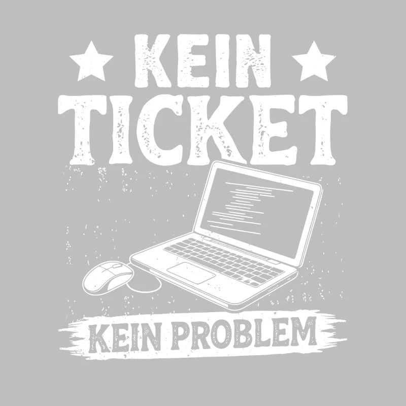 Nerd Computer NO TICKET NO PROBLEM FUNNY