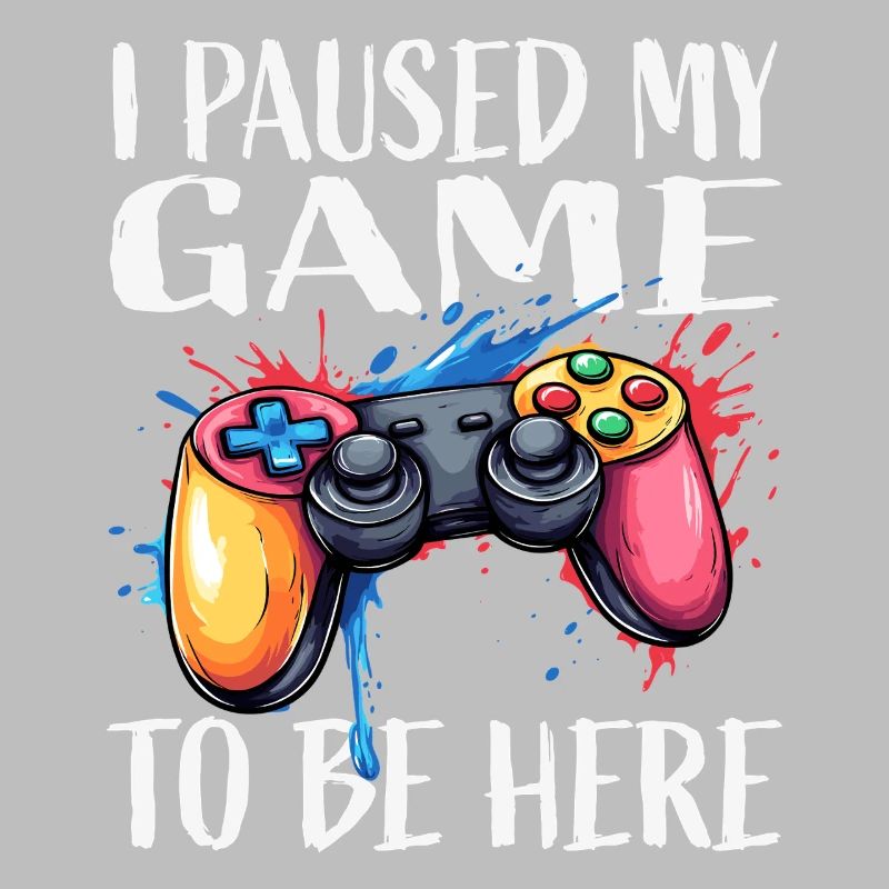 Gamer Pause Controller Farbexplosion