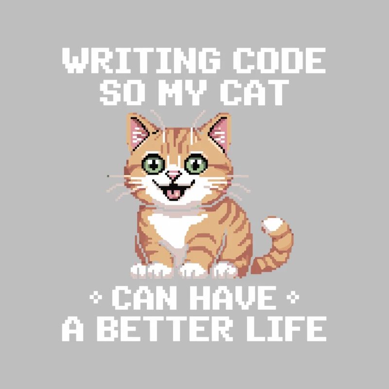 Programming Cat Funny Coding and Cat German