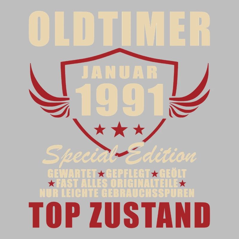 35. Geburtstag Geschenk Oldtimer Januar 1991
