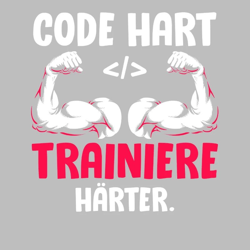 Coder CODE HARD TRAIN HARDER Funny