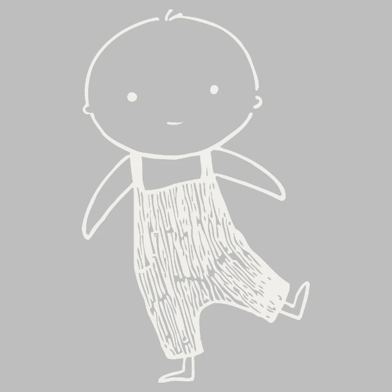 Tiny Doodle in Overalls