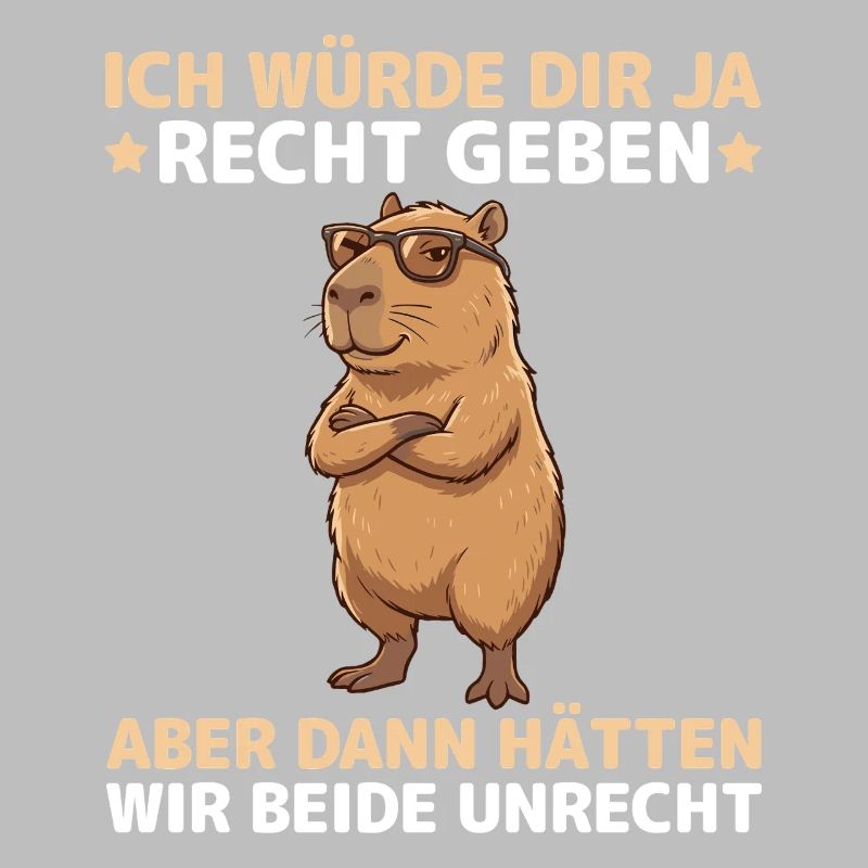 Capybara saying: Then we would both be wrong