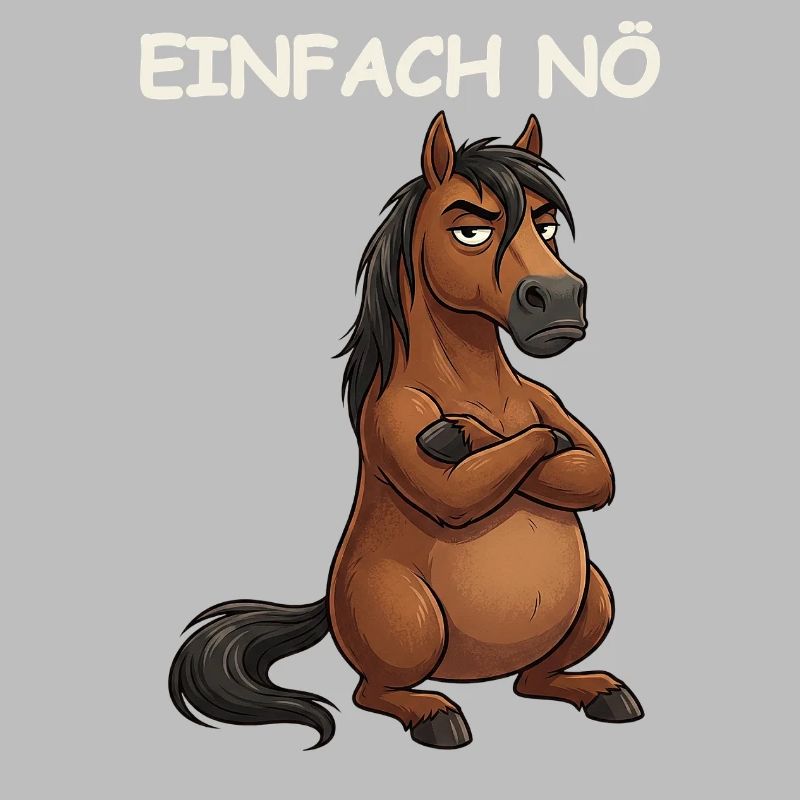 Pferd Lustiger Spruch