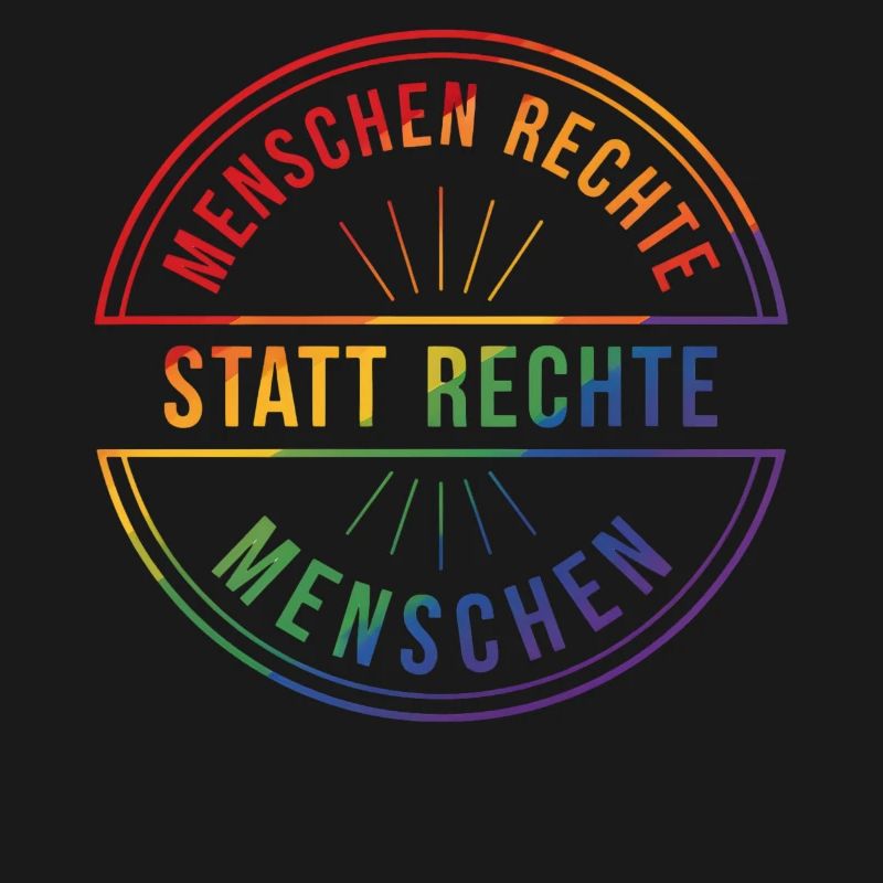Menschenrechte Statement Pride Regenbogen