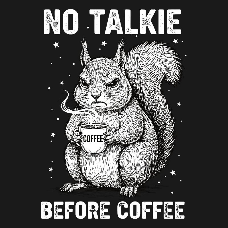 Pas de conversation devant un écureuil amateur de café