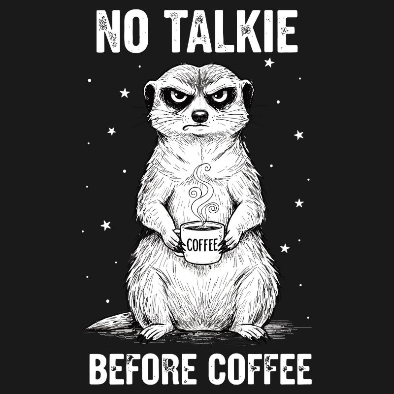 Pas de conversation devant un suricate amateur de café