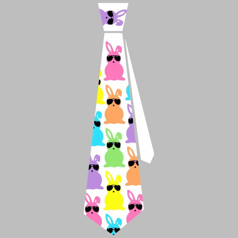 Pastel Rabbits Sunglasses Tie Pattern