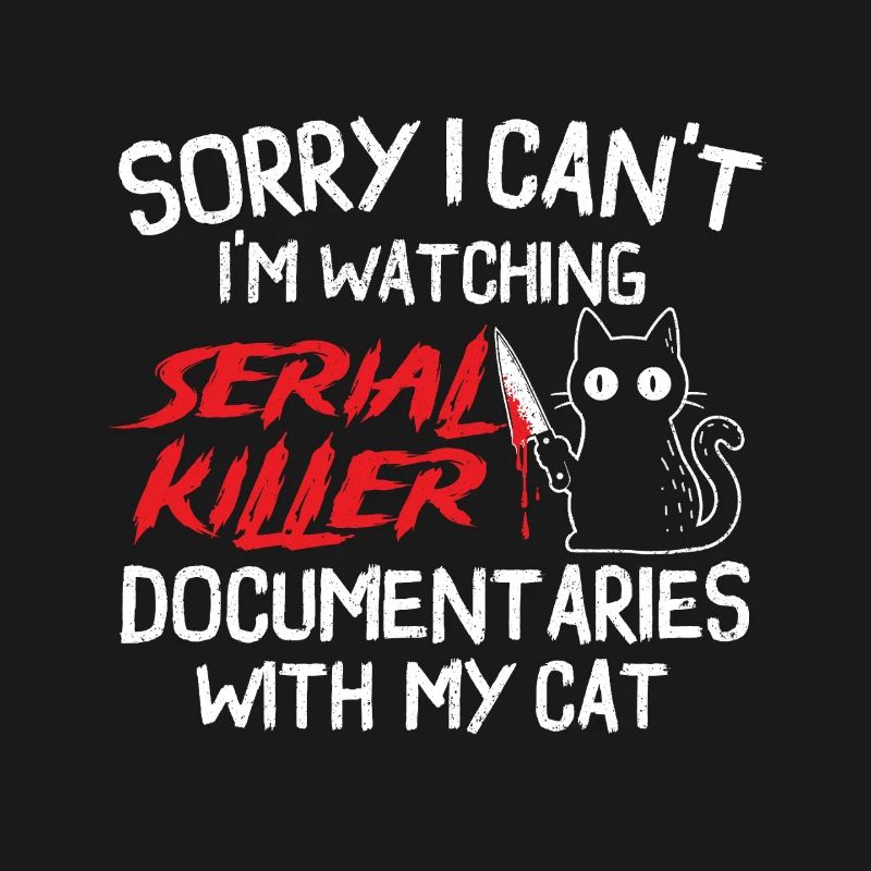Watching Serial Killer Docs With Cat