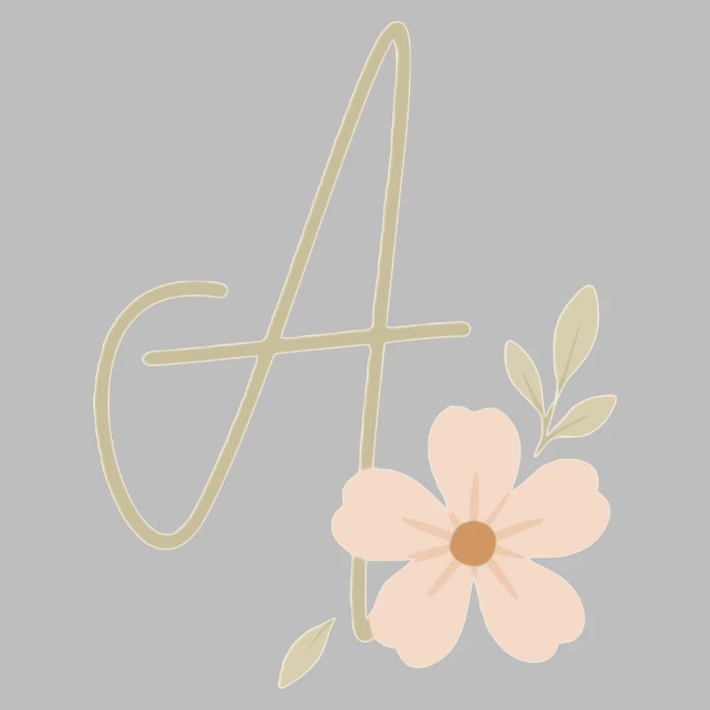Monogramm Eine Blüte