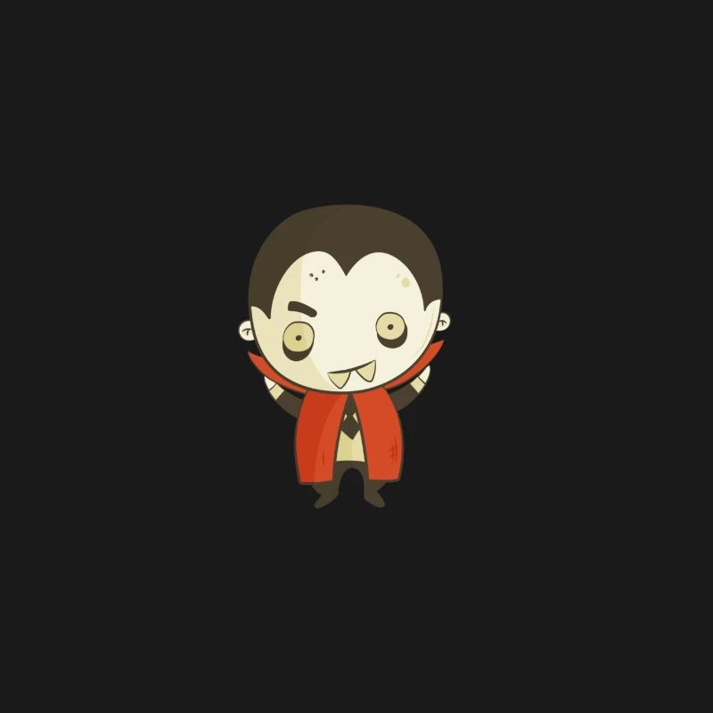Dessin animé Vampire Dracula mignon – Conception d’Halloween