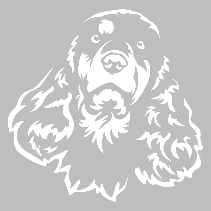 Cocker Spaniel Head « Black Edition »