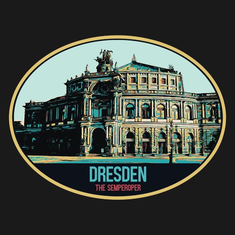 Semperoper de Dresde : Élégance en Illustration