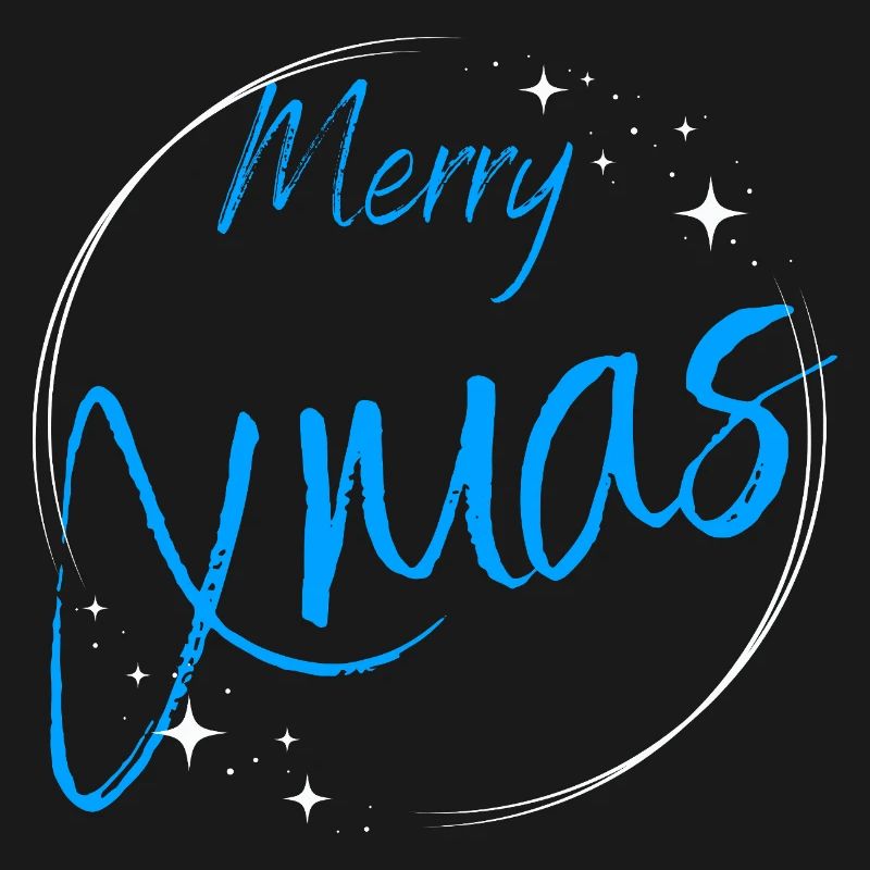 Frohe Weihnachten Script Circle