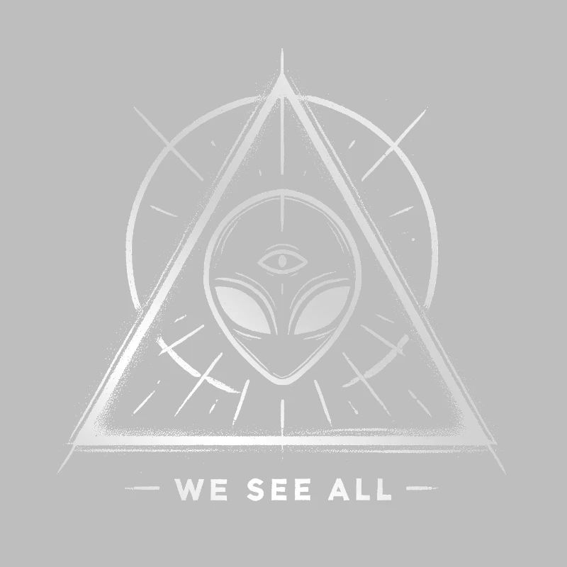 UFO Alien Eye Triangular Sigil
