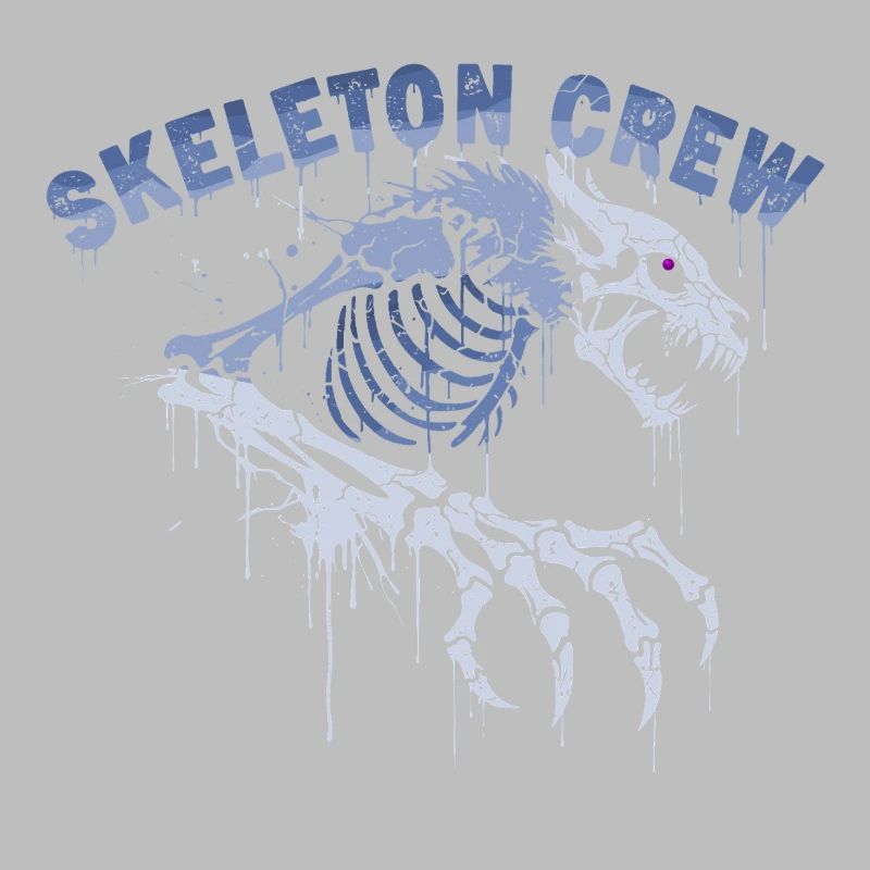 Skelett Werwolf Graffiti