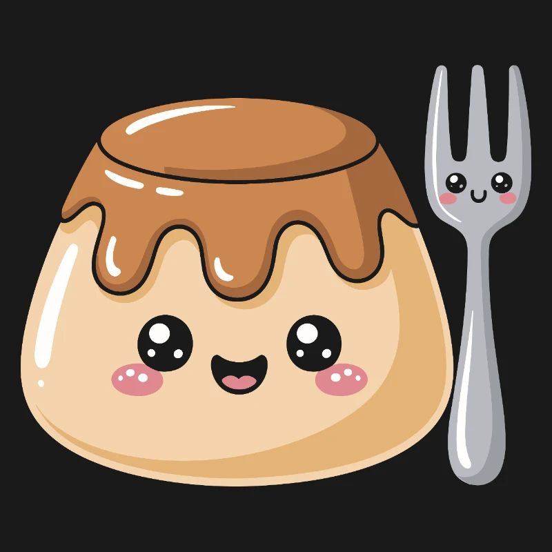 Pudding Mit Gabel