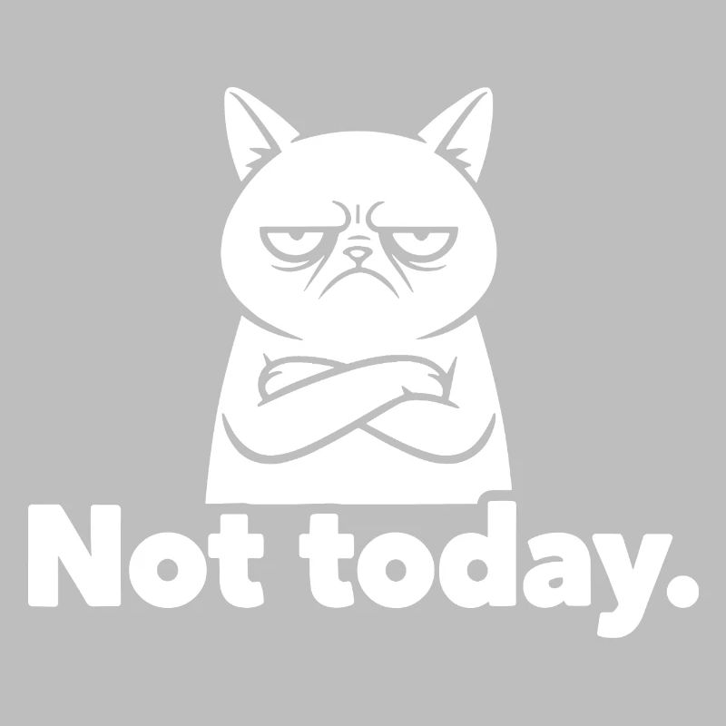 Grim Cat Not Today Meme