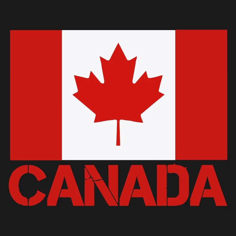 Maple Leaf Canada Flag Art