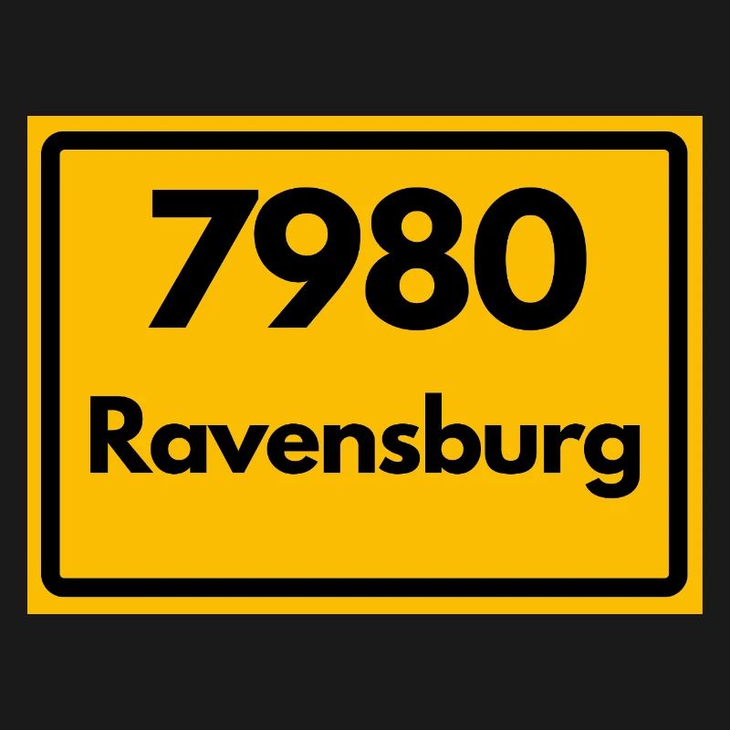 OLD POSTCODE ZIP CODE RETRO 7980 RAVENSBURG HEIMAT