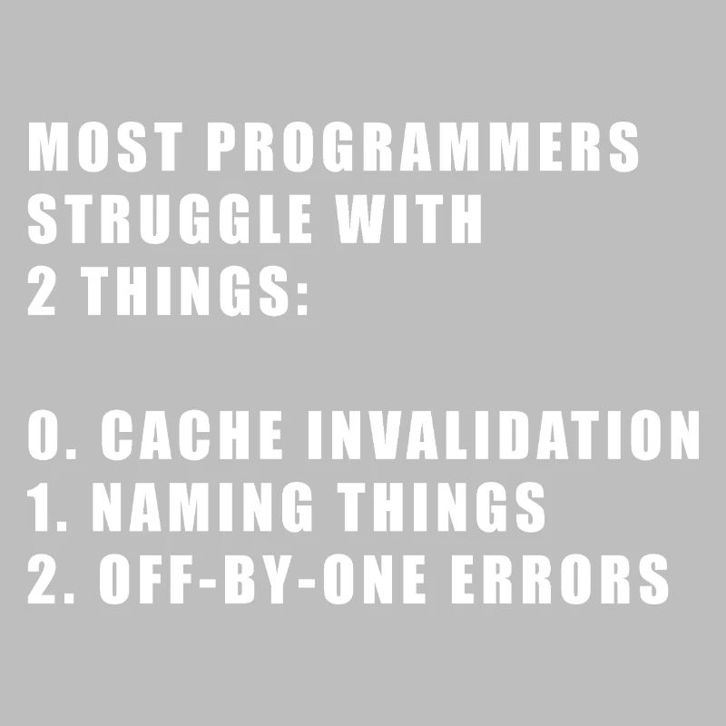 2 choses difficiles dans le programmeur informatique