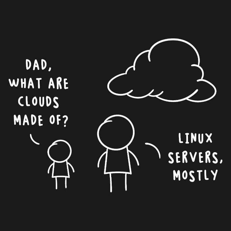 Linux Server Cloud Computing Lustiger Spruch
