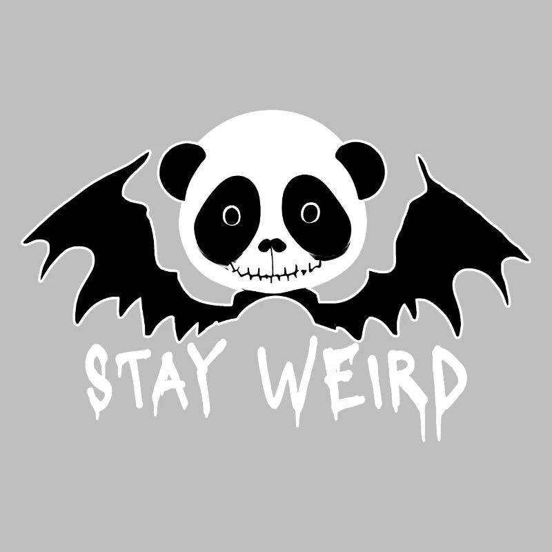 Restez bizarre Goth Panda