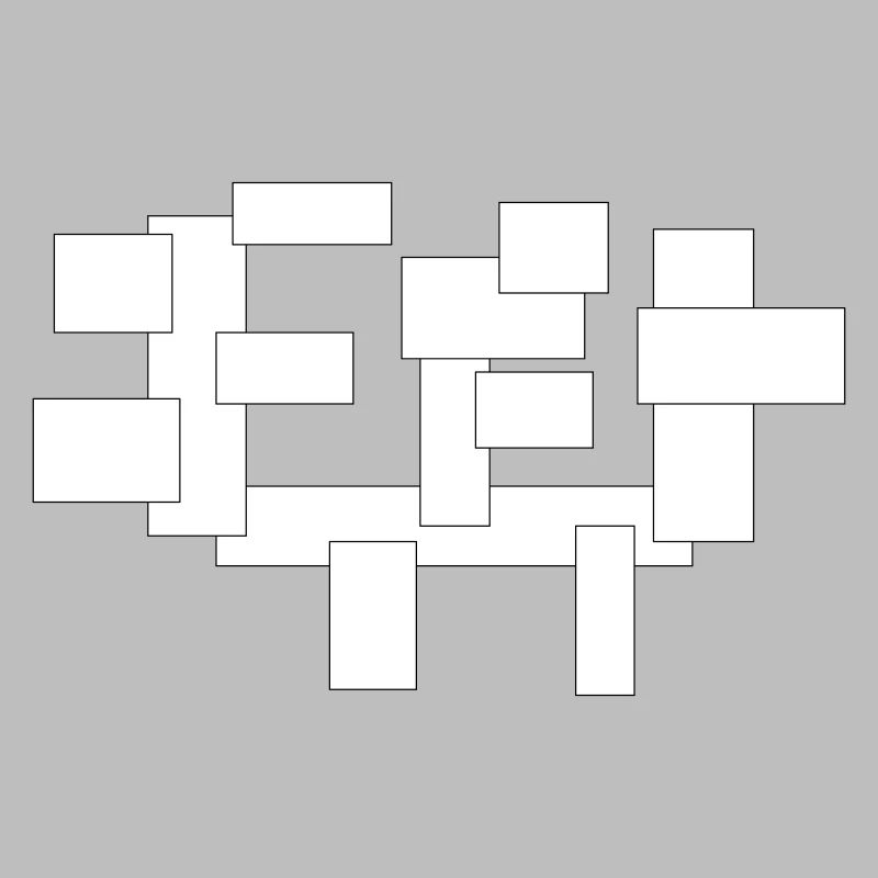 rectangles simplement des carrés en composition